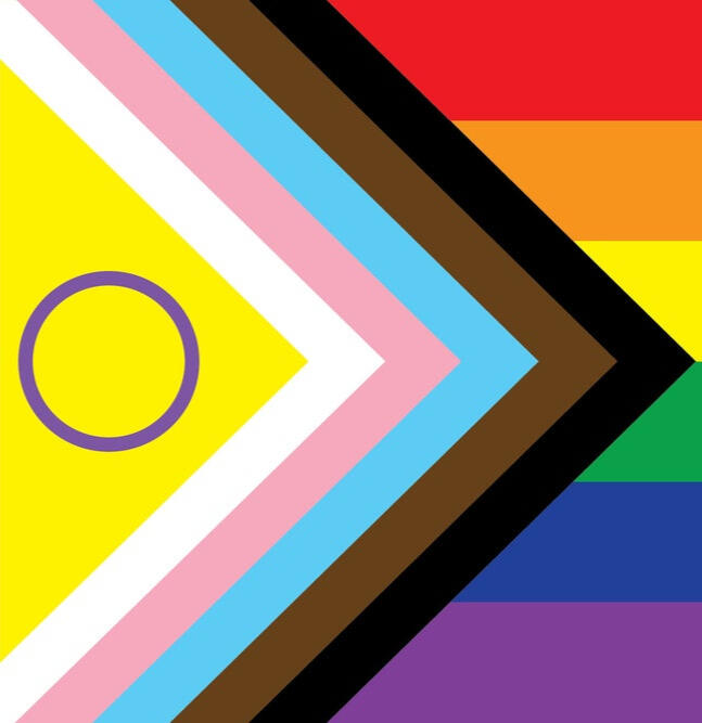 The intersex-inclusive progress pride flag
